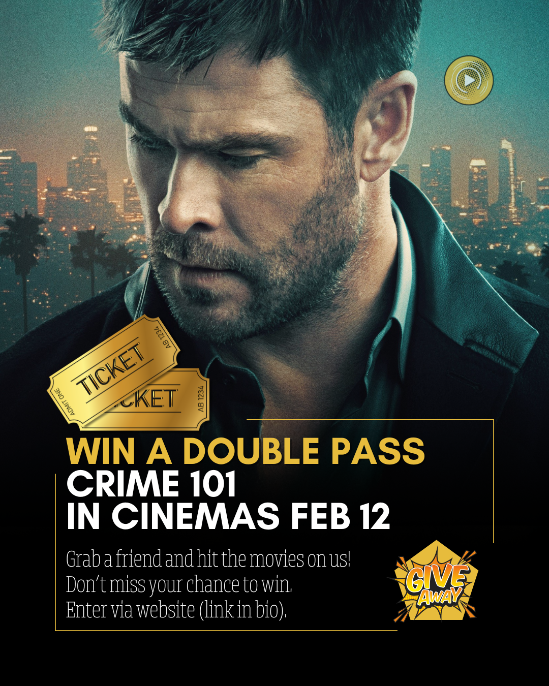Win A Double Pass To Crime 101