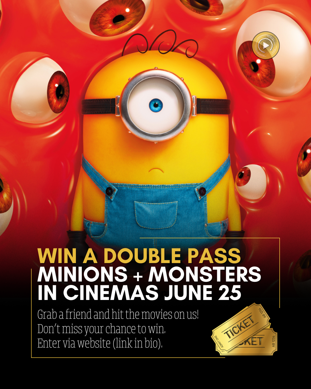 Win A Double Pass To Minions & Monsters
